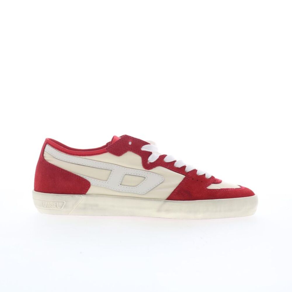 Diesel Mens S-Leroji D-1 Low Red Shoes (NWT)